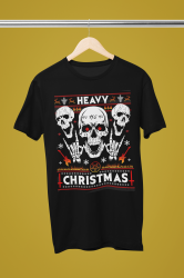 Рок тениска Heavy Christmas